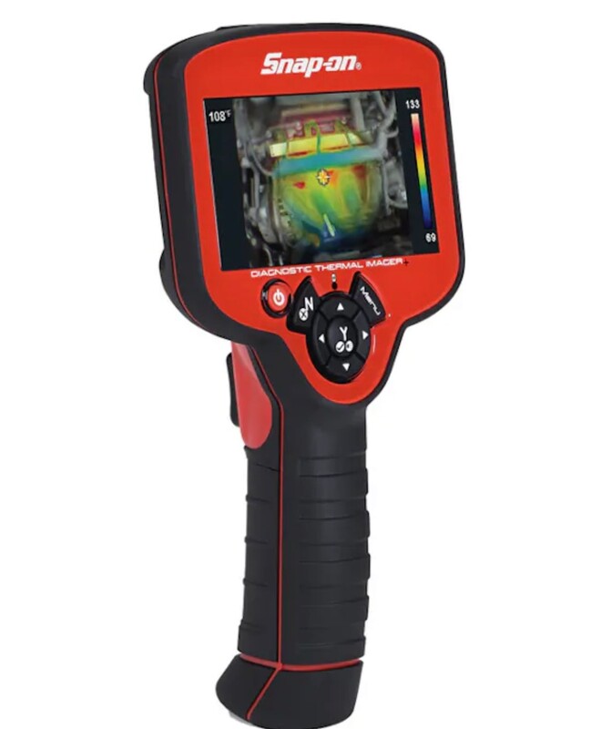 Snap-on thermal imager diagnostic tool