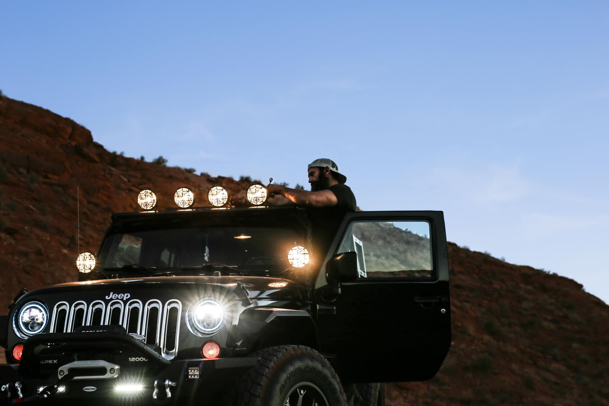 Mobile mechanic working on vehicle in Southern Utah